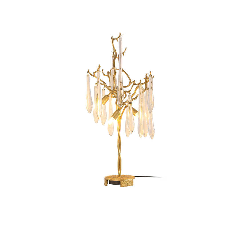 Calvrane Brass Droplet Table Lamp