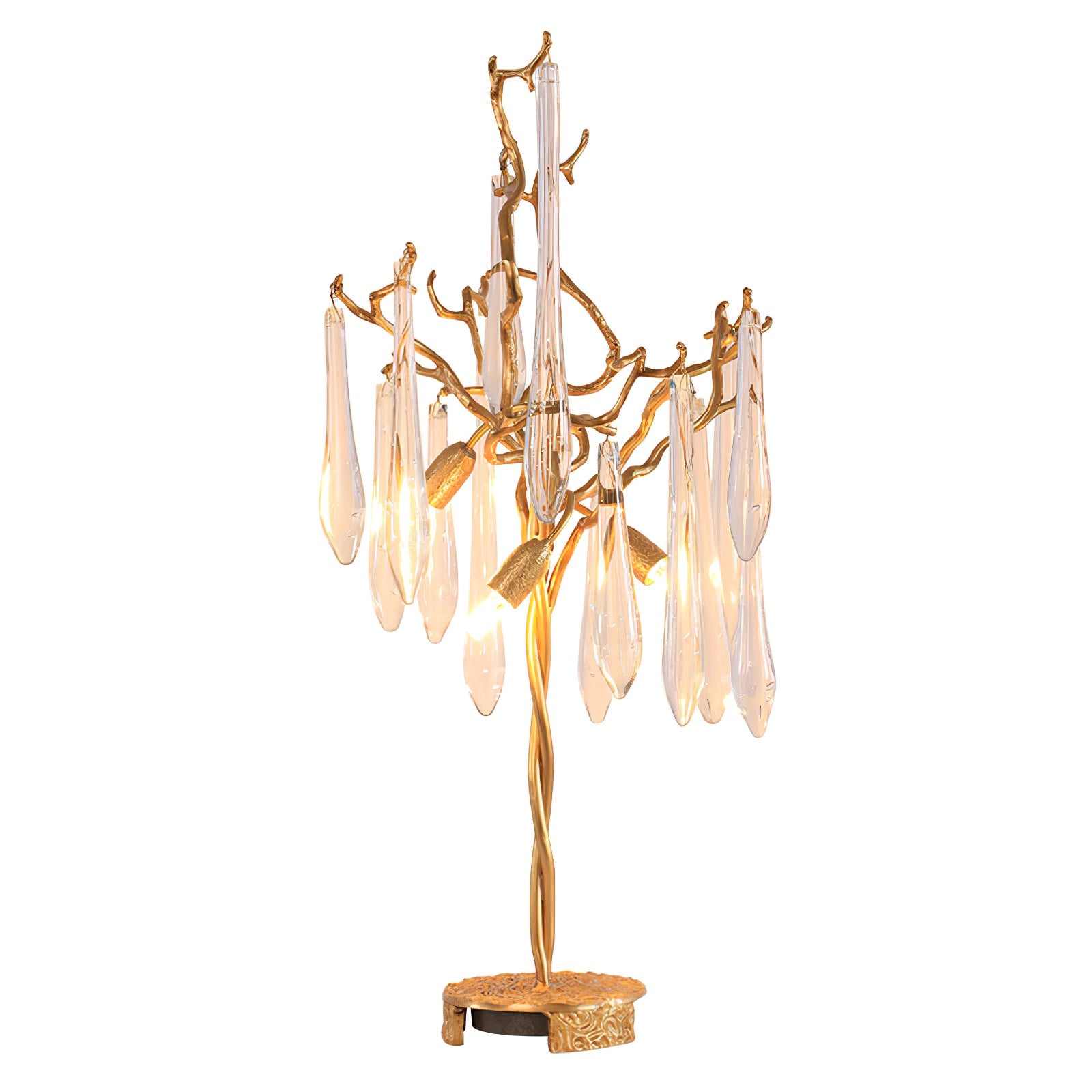 Calvrane Brass Droplet Table Lamp