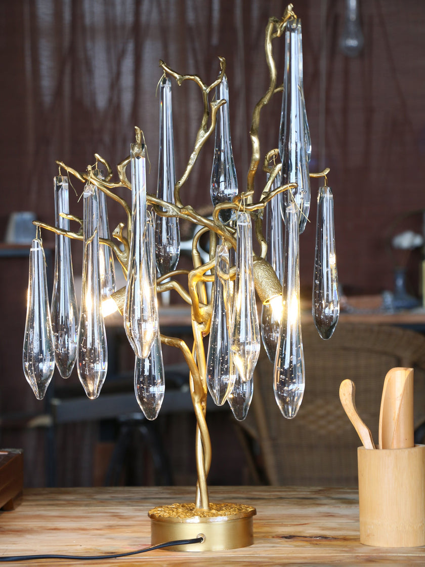 Calvrane Brass Droplet Table Lamp