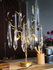 Calvrane Brass Droplet Table Lamp