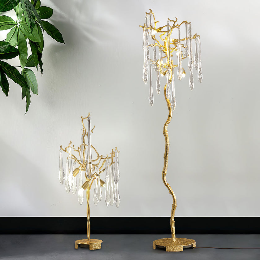 Calvrane Brass Droplet Table Lamp