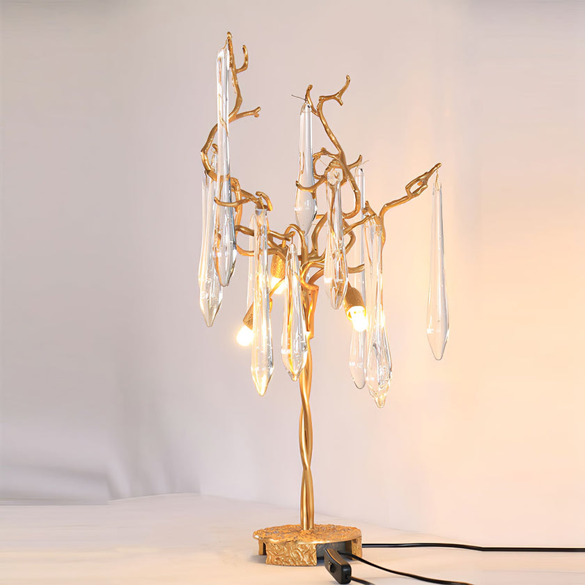 Calvrane Brass Droplet Table Lamp