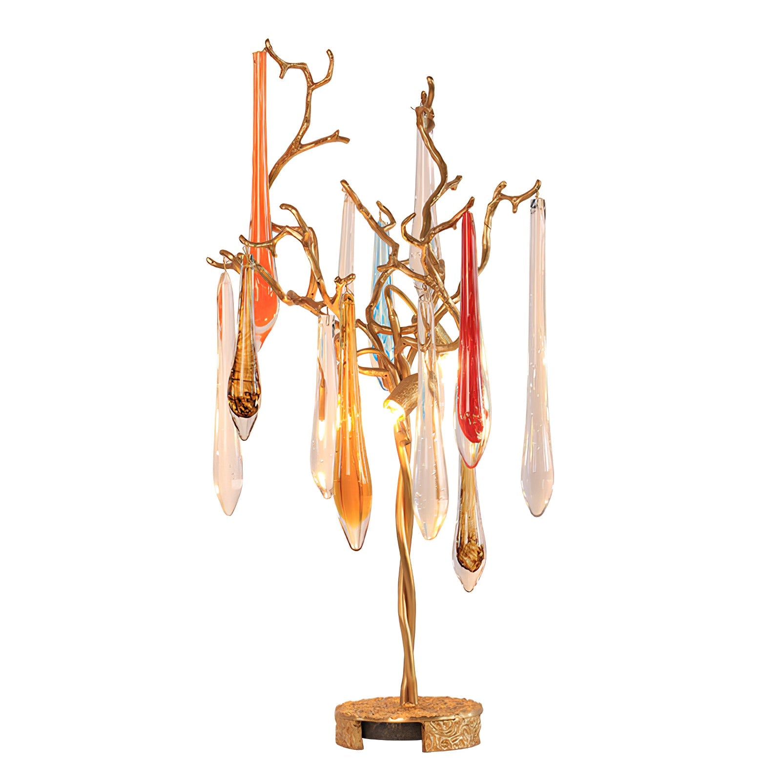 Calvrane Brass Droplet Table Lamp