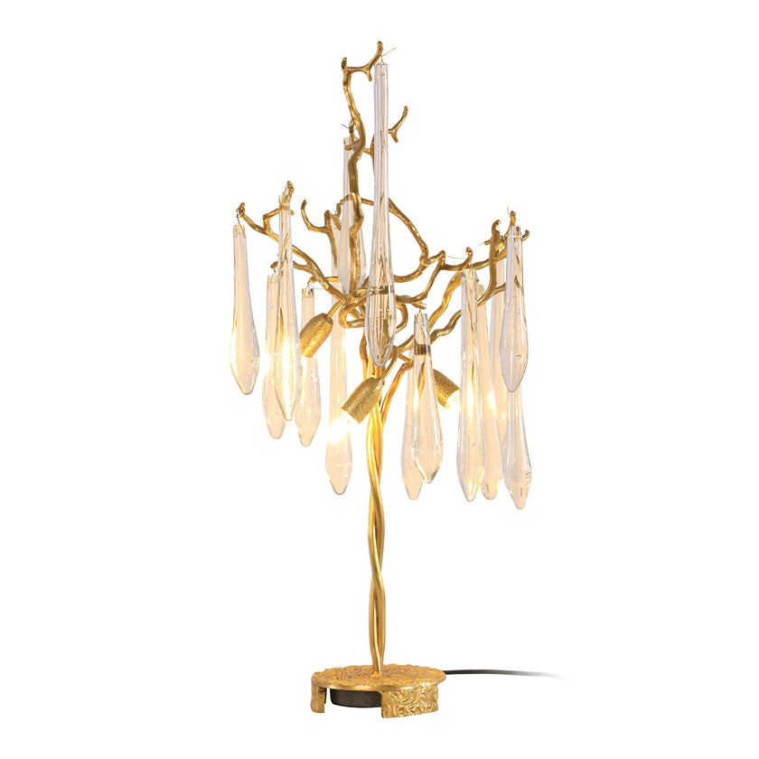 Calvrane Brass Droplet Table Lamp