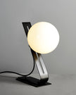 Brass & White Glass Table Lamp