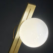 Brass & White Glass Table Lamp