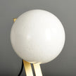 Brass & White Glass Table Lamp