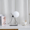 Brass & White Glass Table Lamp