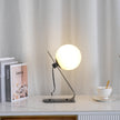 Brass & White Glass Table Lamp