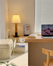 Wood Base Fabric Shade Table Lamp