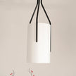 Linen & Brass Tall Chandelier