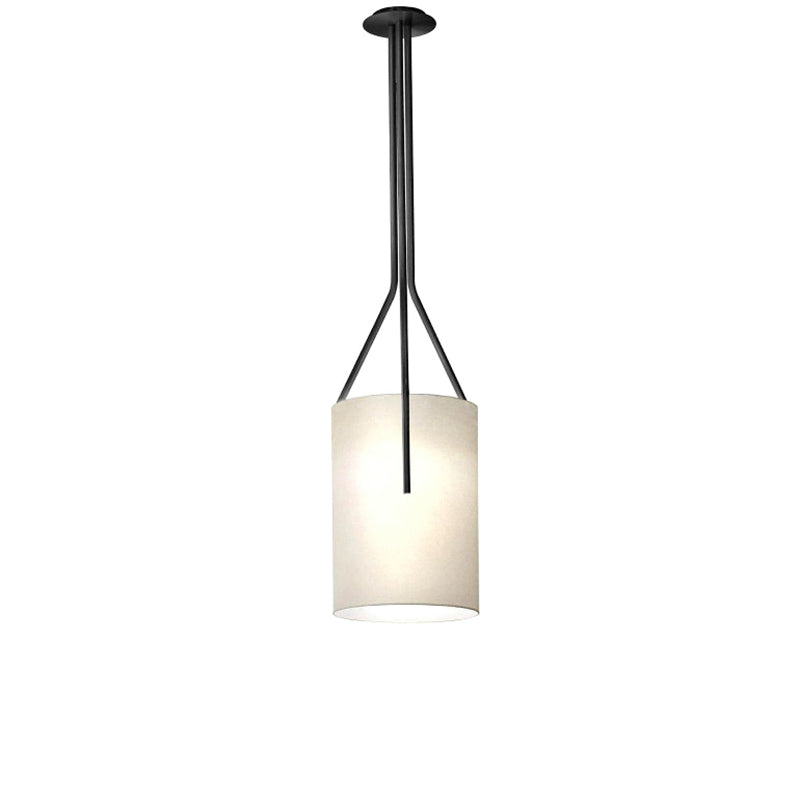 Linen & Brass Tall Chandelier