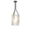 Linen & Brass Tall Chandelier
