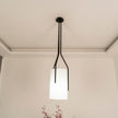 Linen & Brass Tall Chandelier