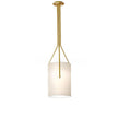 Linen & Brass Tall Chandelier