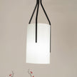 Linen & Brass Tall Chandelier