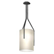 Linen & Brass Tall Chandelier