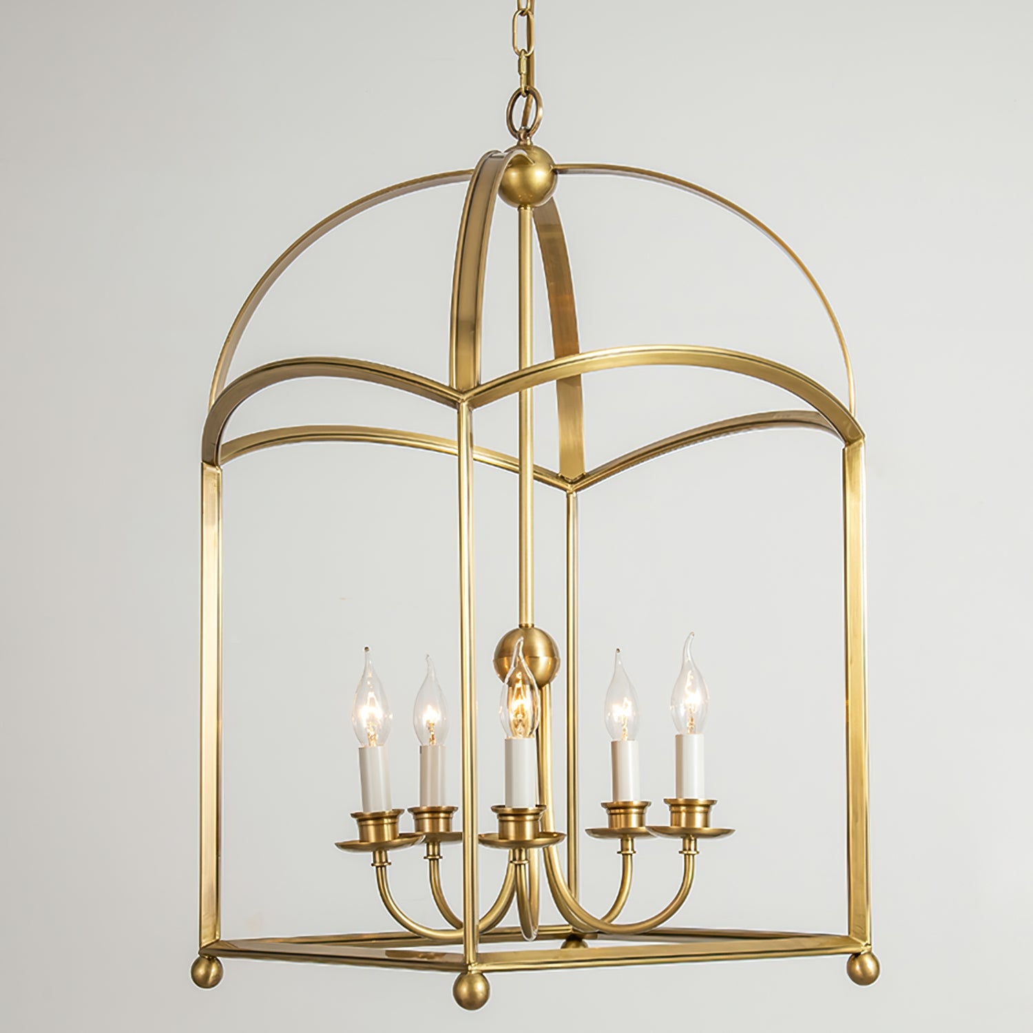 Calvrane Brass Lantern Pendant Light