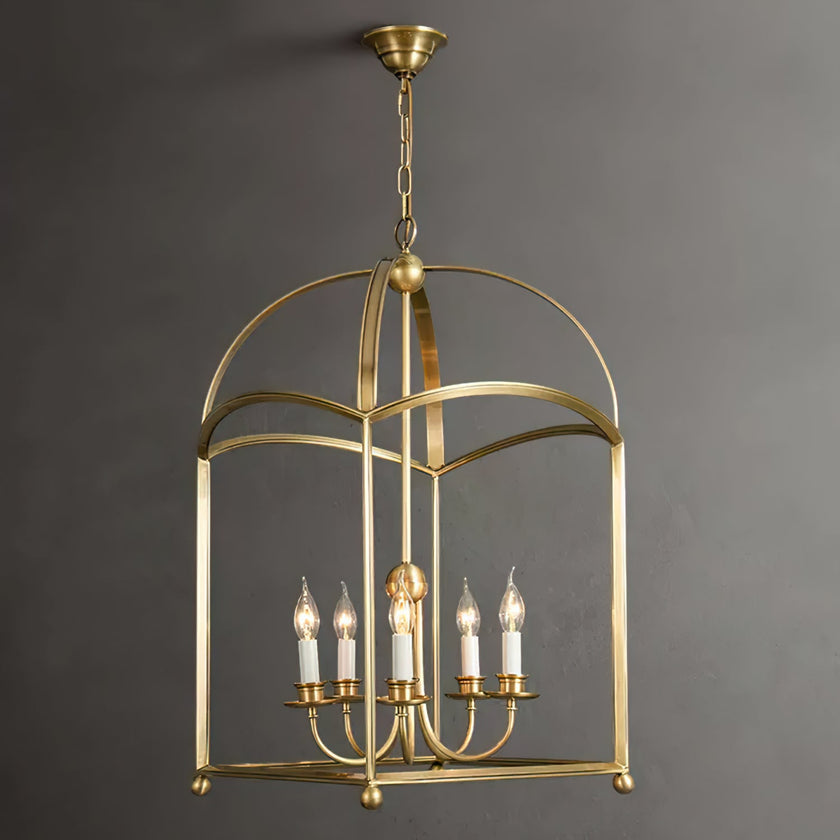 Calvrane Brass Lantern Pendant Light