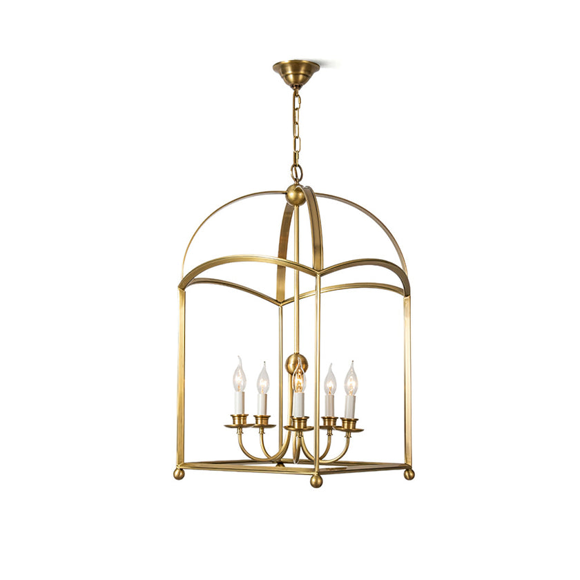 Calvrane Brass Lantern Pendant Light