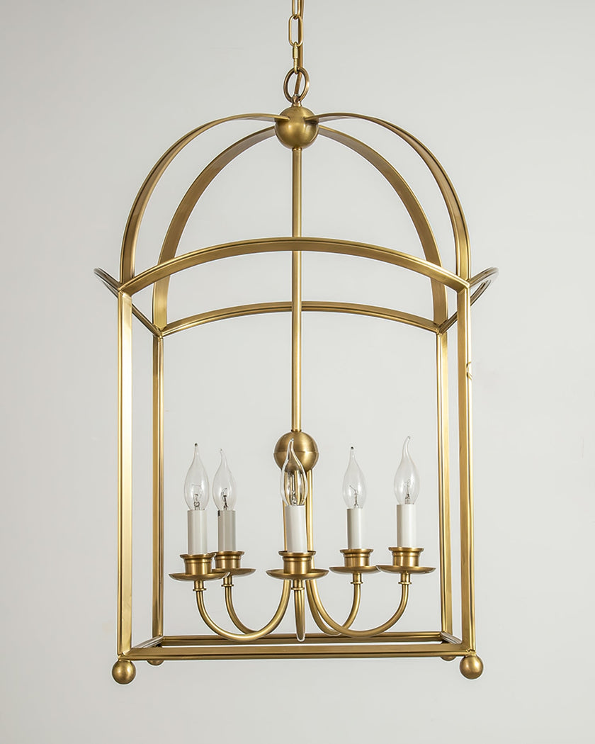 Calvrane Brass Lantern Pendant Light