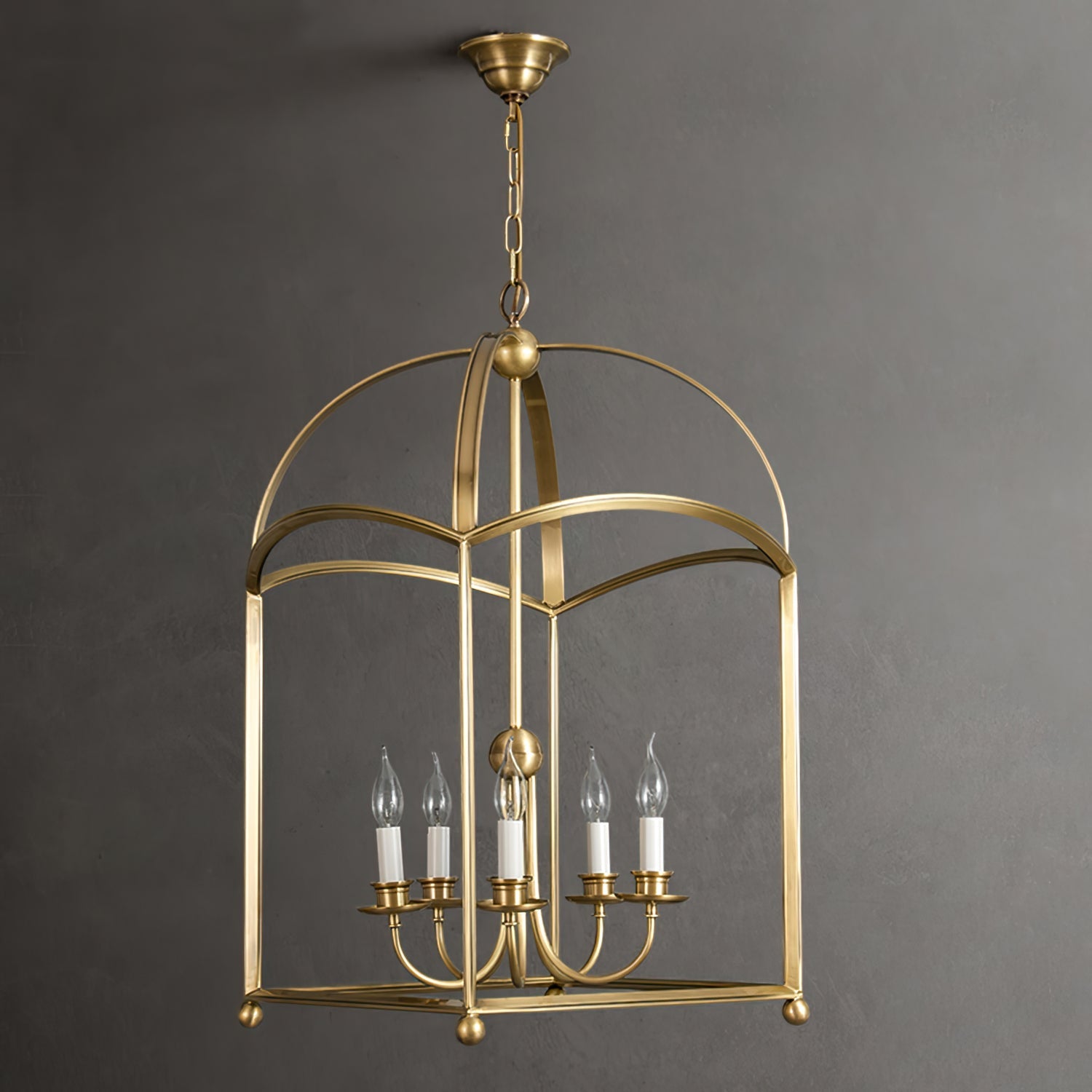 Calvrane Brass Lantern Pendant Light