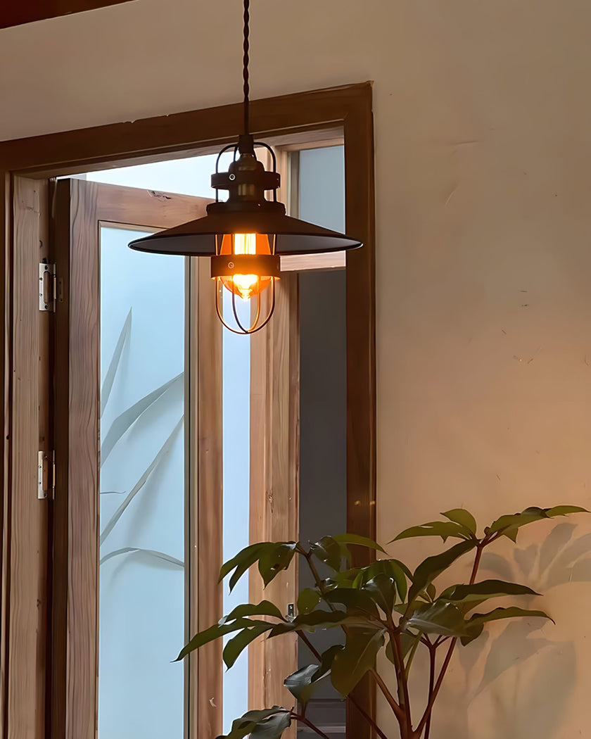 Calvrane Metal Cage Pendant Light