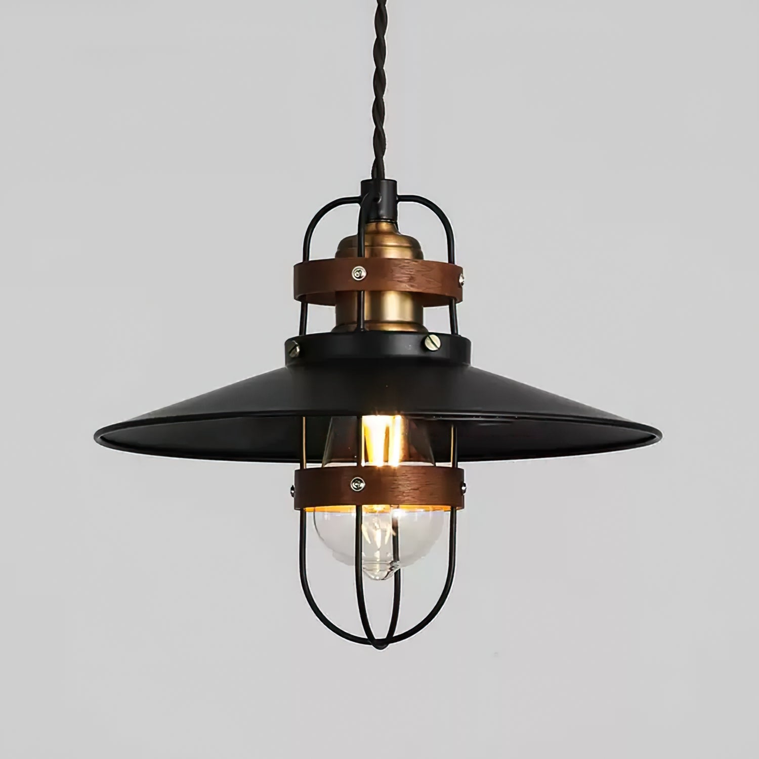 Calvrane Metal Cage Pendant Light