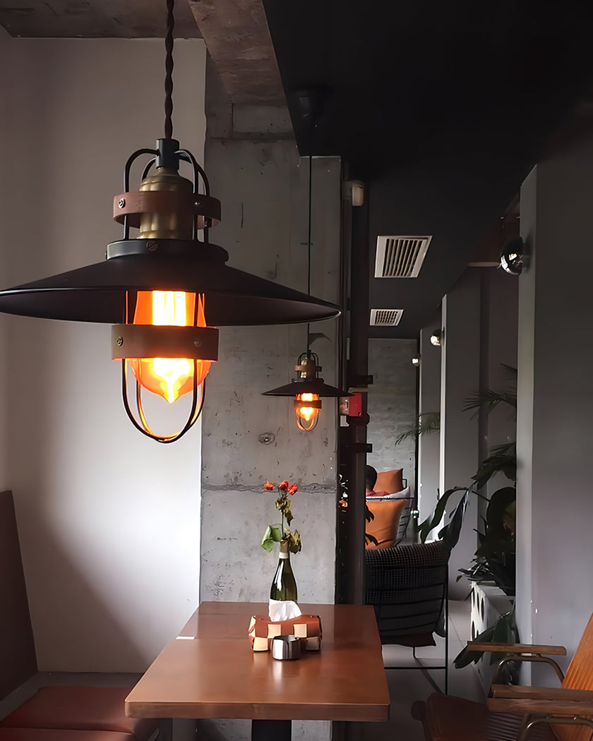 Calvrane Metal Cage Pendant Light