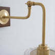Calvrane Brass Pleated Wall Sconce