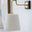 Calvrane Brass Pleated Wall Sconce