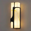 Modern Alabaster Brass Wall Light