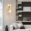 Modern Alabaster Brass Wall Light