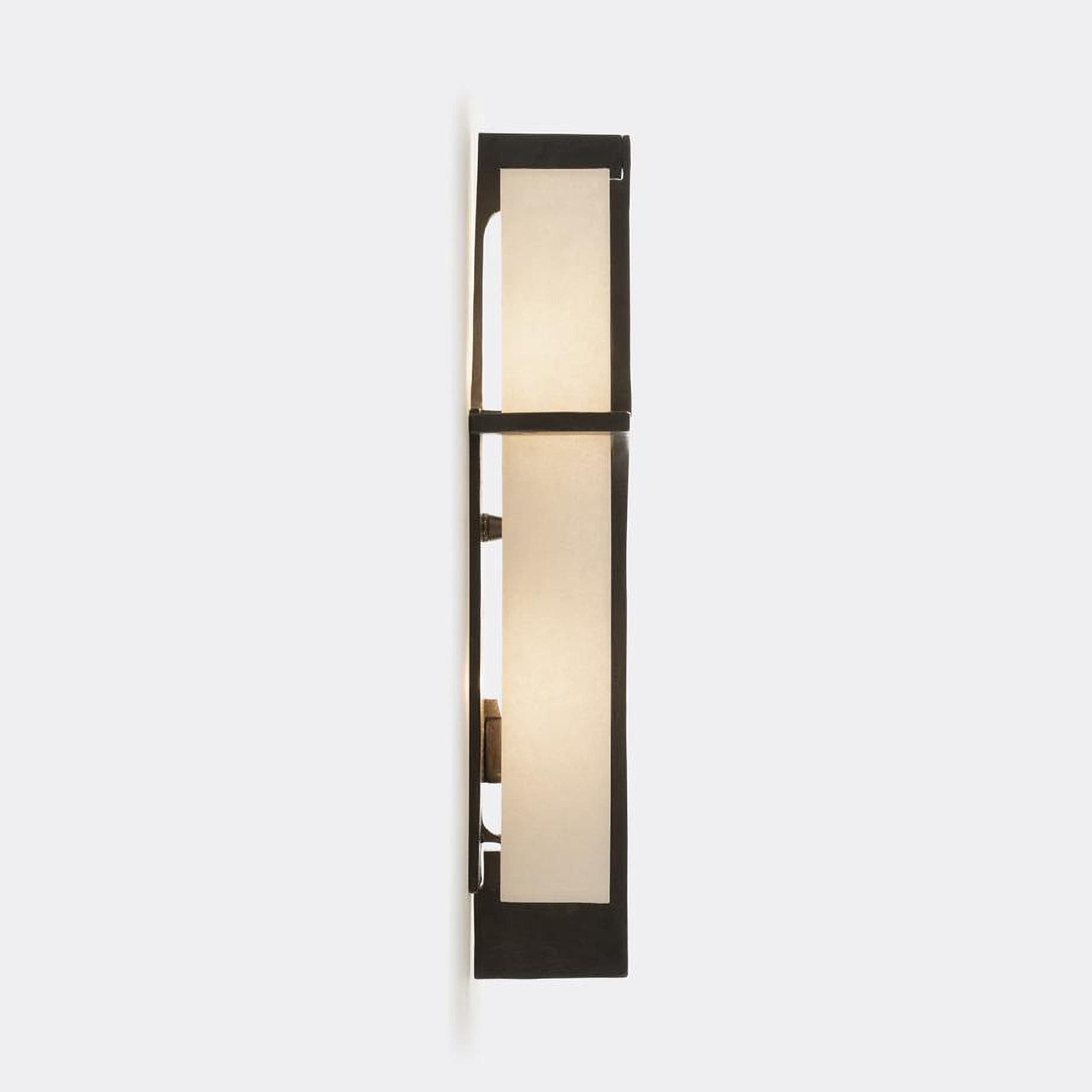 Modern Alabaster Brass Wall Light