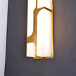 Modern Alabaster Brass Wall Light