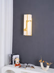 Modern Alabaster Brass Wall Light