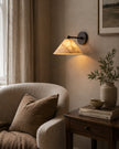 Calvrane Alabaster Brass Cone Wall Sconce