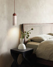 Calvrane Travertine Cylinder Pendant Light