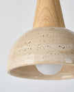 Calvrane Travertine Dome Pendant Light