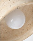 Calvrane Travertine Dome Pendant Light
