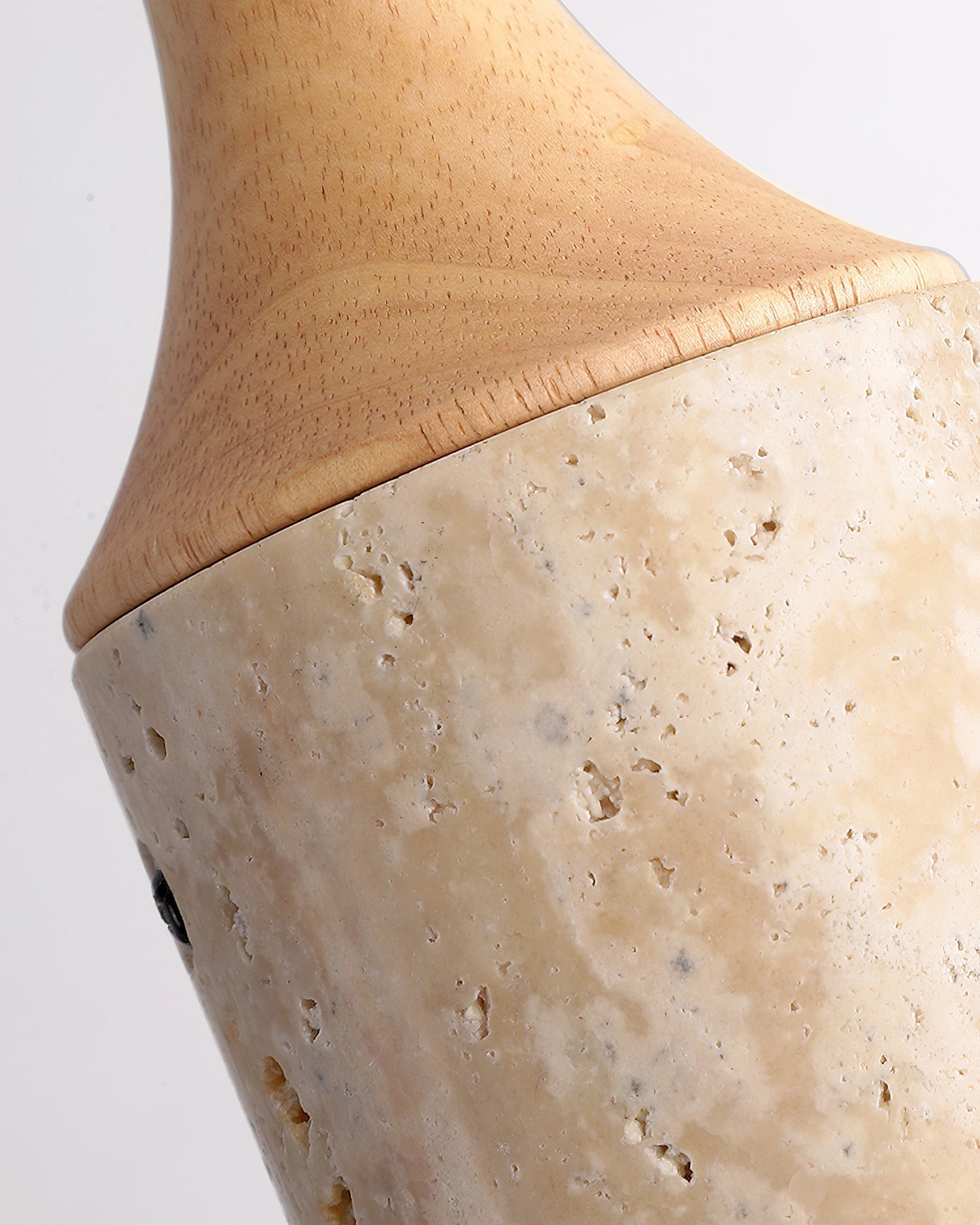 Calvrane Travertine Cylinder Pendant Light