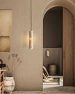 Calvrane Travertine Cylinder Pendant Light