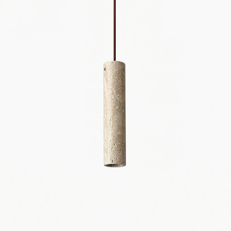 Calvrane Travertine Cylinder Pendant Light