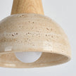 Calvrane Travertine Dome Pendant Light