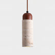 Calvrane Travertine Cylinder Pendant Light