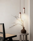 Calvrane Travertine Cylinder Pendant Light
