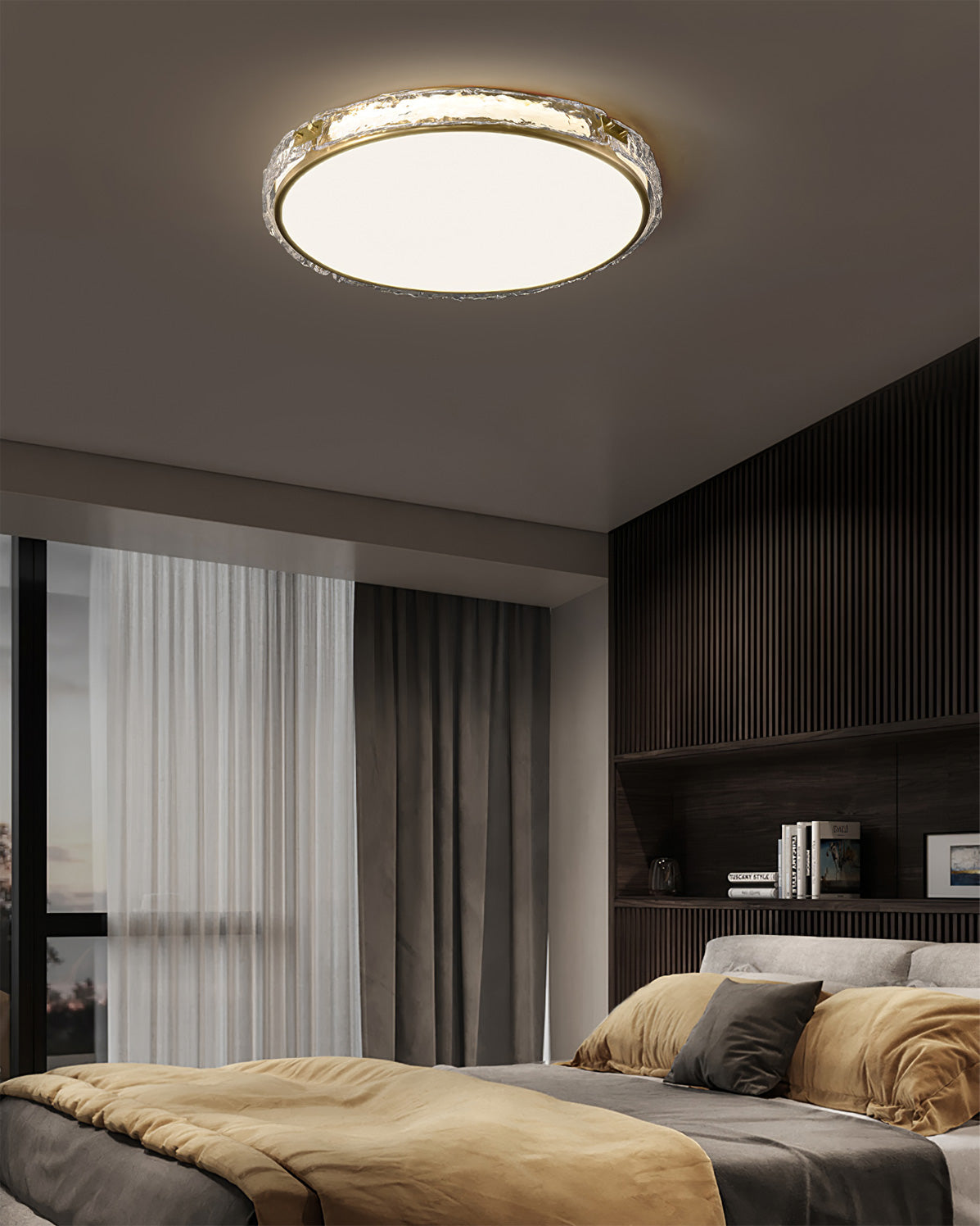 Calvrane Brass Modern Ceiling Light