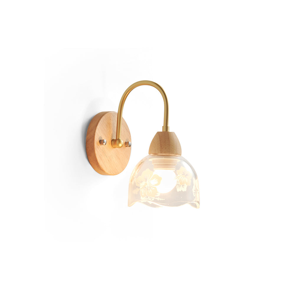 Calvrane Wood Arched Wall Sconce