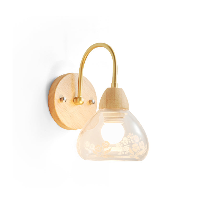 Calvrane Wood Arched Wall Sconce