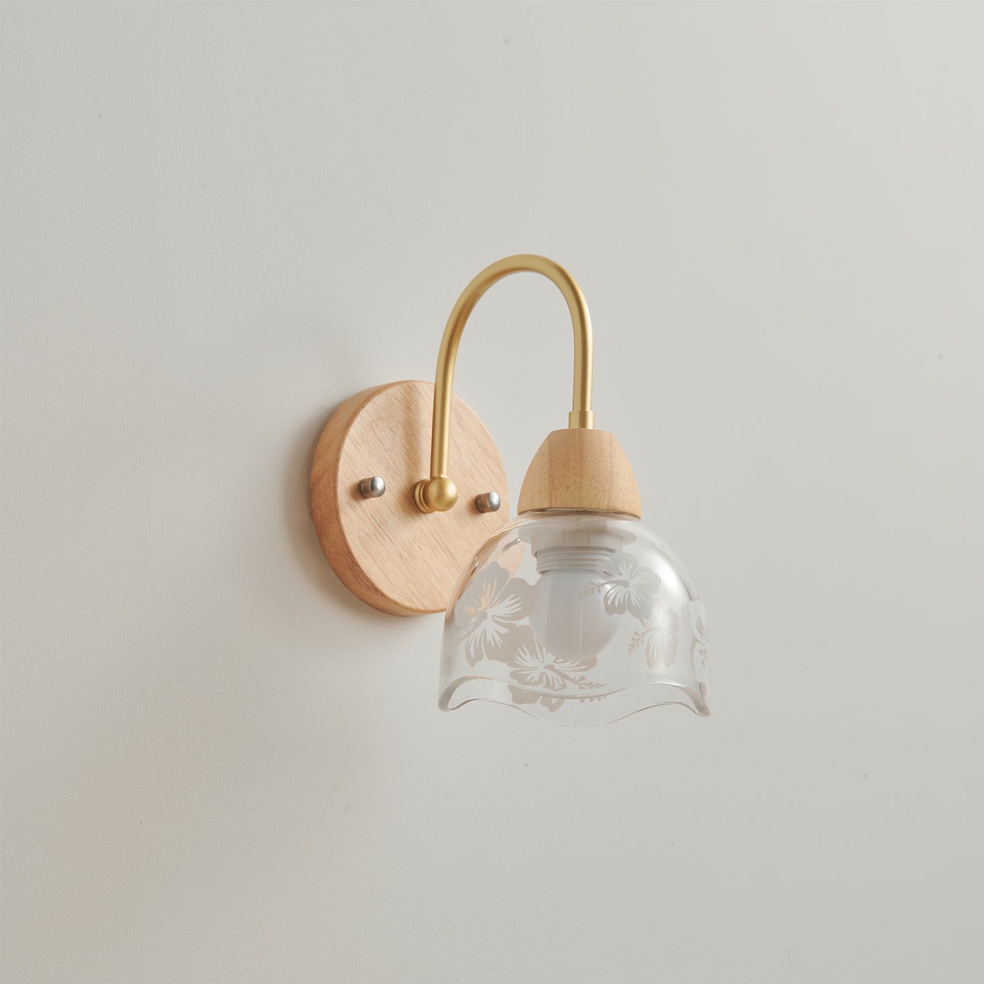 Calvrane Wood Arched Wall Sconce